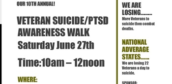 Veteran Suicide/PTSD Awareness Walk